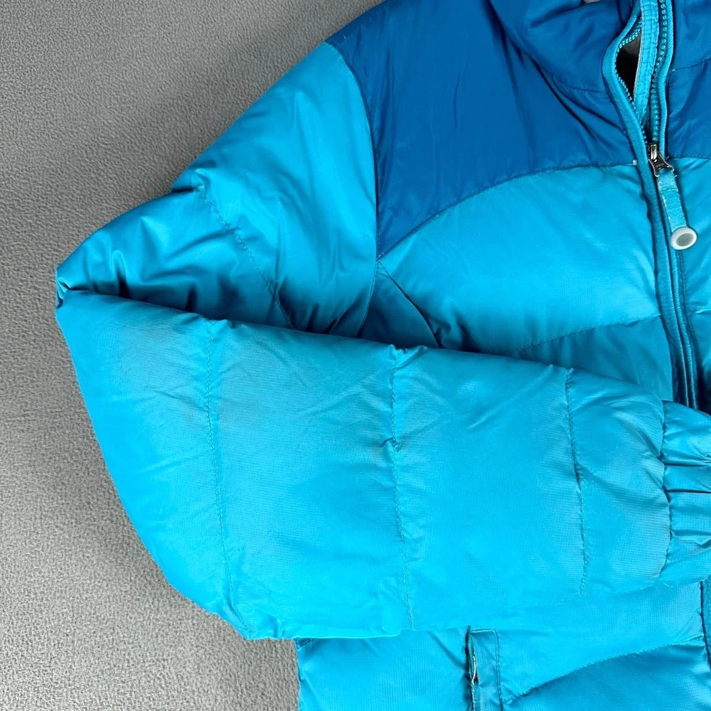 LL Bean Puffer Jacket Womens Medium‎ Blue Goose Down Performance Hiking Ski
